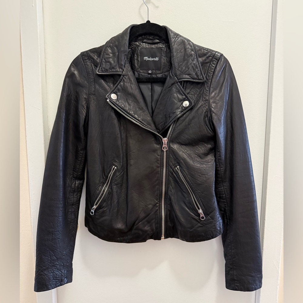 Madewell Washed Leather Motorcycle Jacket